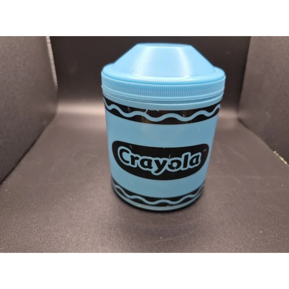 Vintage 2007 Crayola Crayon Shaped Insulated Food Container 10oz/0.3L - Blue
